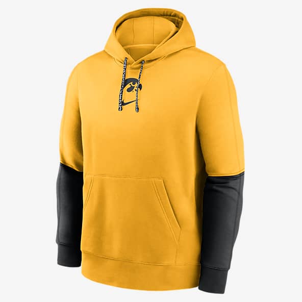 【NIKE】Iowa Hawkeyes Fitness College Pullover Hoodie Iowa Hawkeyes Nike Statement Wordmark Lockup Pullover Hoodie